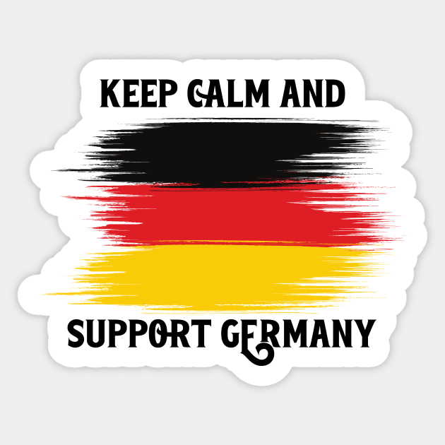 Keep Calm And Support Germany Sticker by nextneveldesign